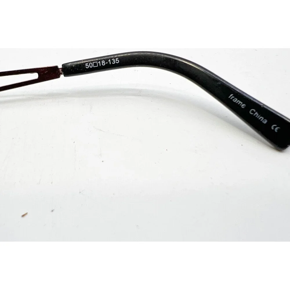 Norma Kamali Eyeglass Frames Women Black Cherry 7289 Rectangular 50-18-135